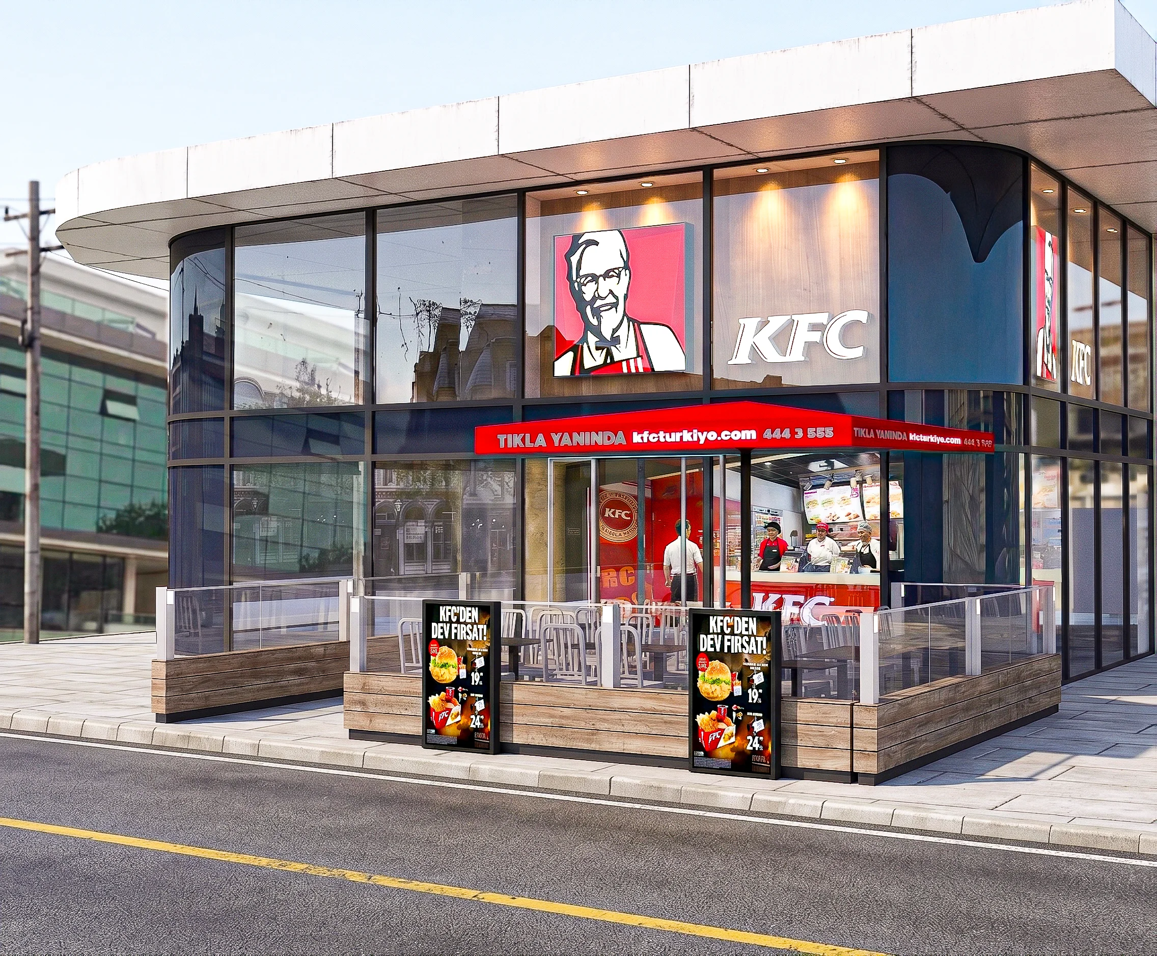 KFC - McDonald's - Pizza Hut - Komşu Fırın 1